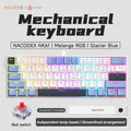 Ajazz NK61 Wired Mechanical Gaming Keyboard with full-key hot-swappable switches  RGB lighting effects 61 keys red switches