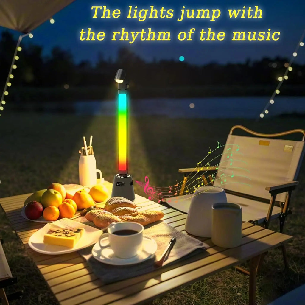 2PCS Smart LED Light Bar Bluetooth Connect Music Sync Rhythm RGB Lamp for Christmas Party GamingRoom Bedroom Lighting Atmosphere