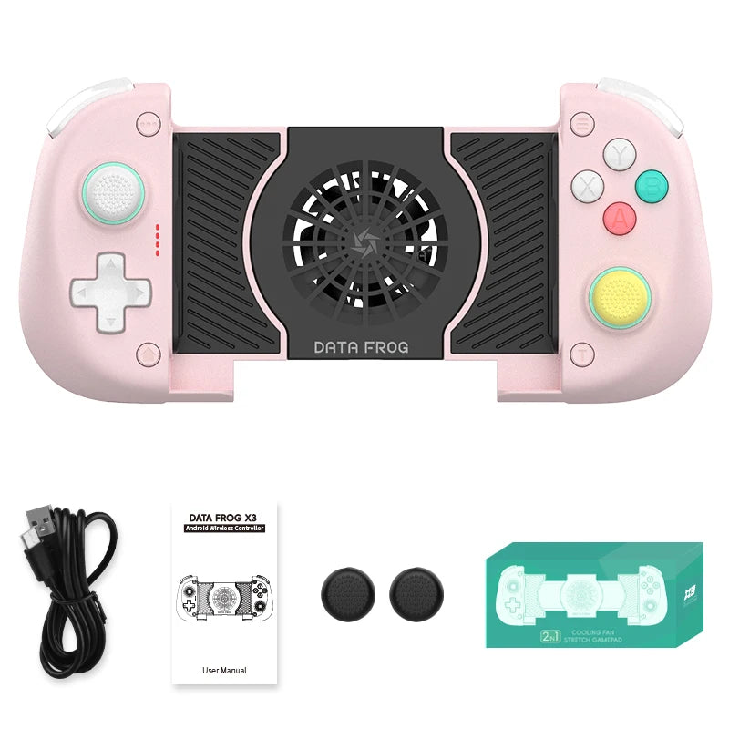 DATA FROG X3 Wireless Controller for Android Game Controller for Samsung Galaxy for PUBG Mobile