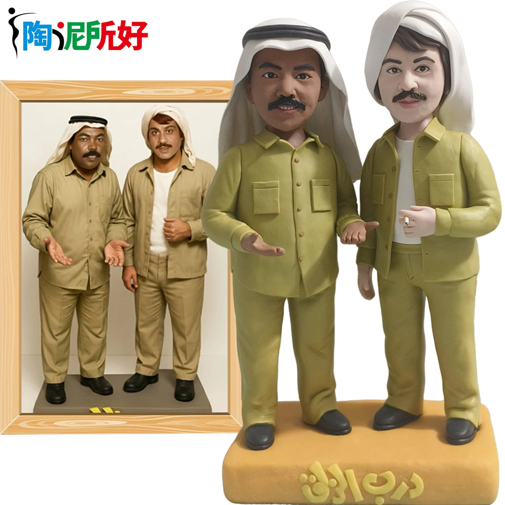 Custom Bobblehead Figurines,Full Body Customization Ai Figure,Personalized Clay Doll from Picture,Creative Gifts for Best Friend
