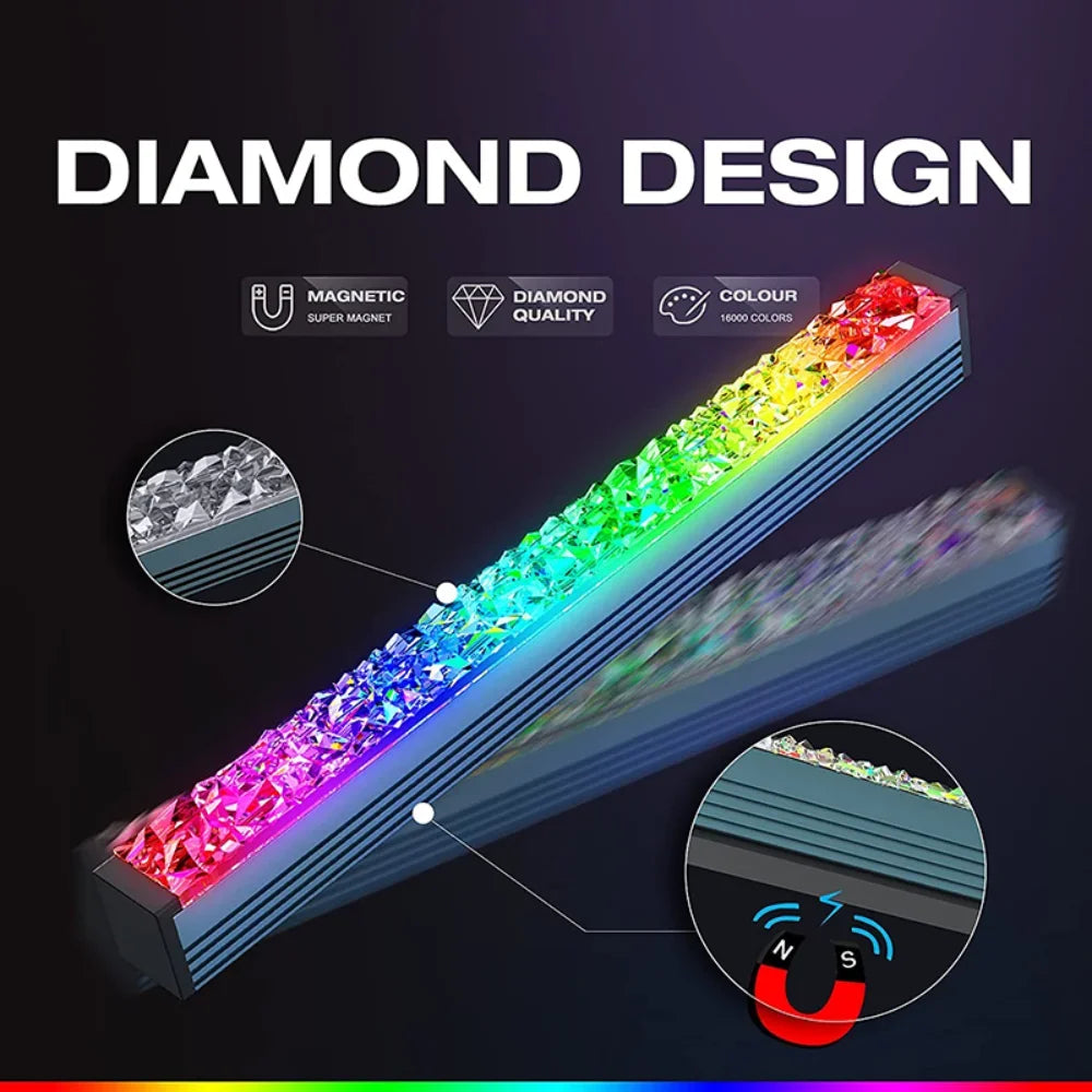 RGB PC LED Strip WS2812 Magnetic Computer Chassis Atmosphere Light Bar 5V 3Pin ARGB Motherboard Light Strip PC Game Decor Light