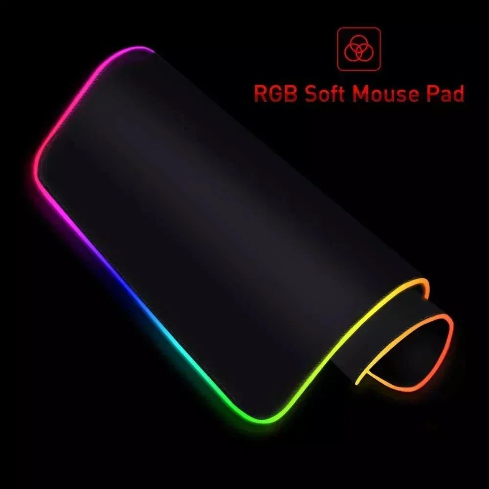 RGB Mousepad Gaming World of Tanks Mouse Pad Backlight Keyboard Rug Large Size Rubber Table Pad Antislip Base Desktop Mouse Mats