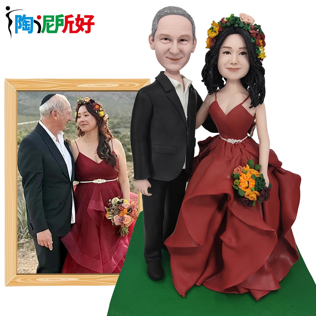Custom Bobblehead Figurines,Full Body Customization Ai Figure,Personalized Clay Doll from Picture,Creative Gifts for Best Friend