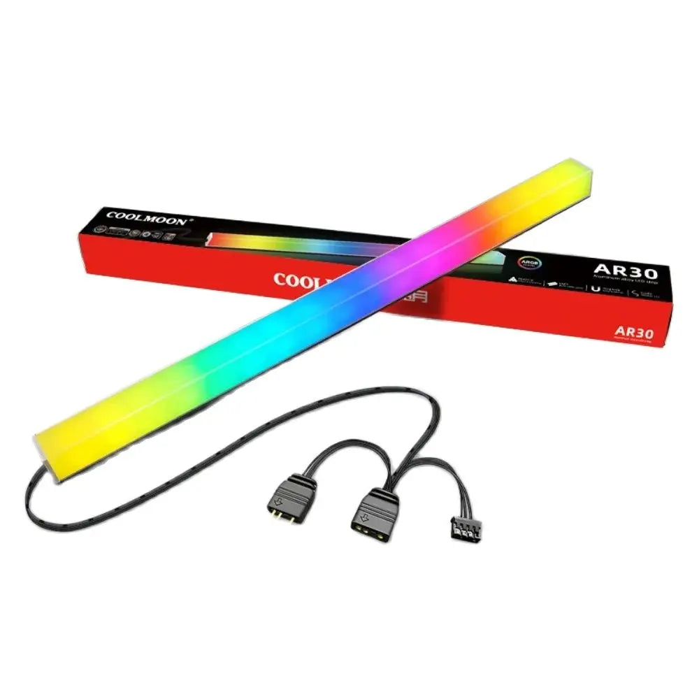 RGB PC LED Strip WS2812 Magnetic Computer Chassis Atmosphere Light Bar 5V 3Pin ARGB Motherboard Light Strip PC Game Decor Light