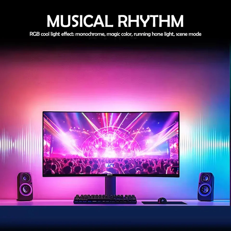 Rgb Gaming Ambient Light Strip Monitor Backlight Led Display Sync Pc Atmosphere Screen App Music Synchronized 5V Smart Led Tape