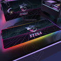 Large RGB Mouse Pad MSI Gaming Speed Mousepad Colorful LED Luminous Table Mats XXL Gamer Computer Backlight Keyboard Accessories