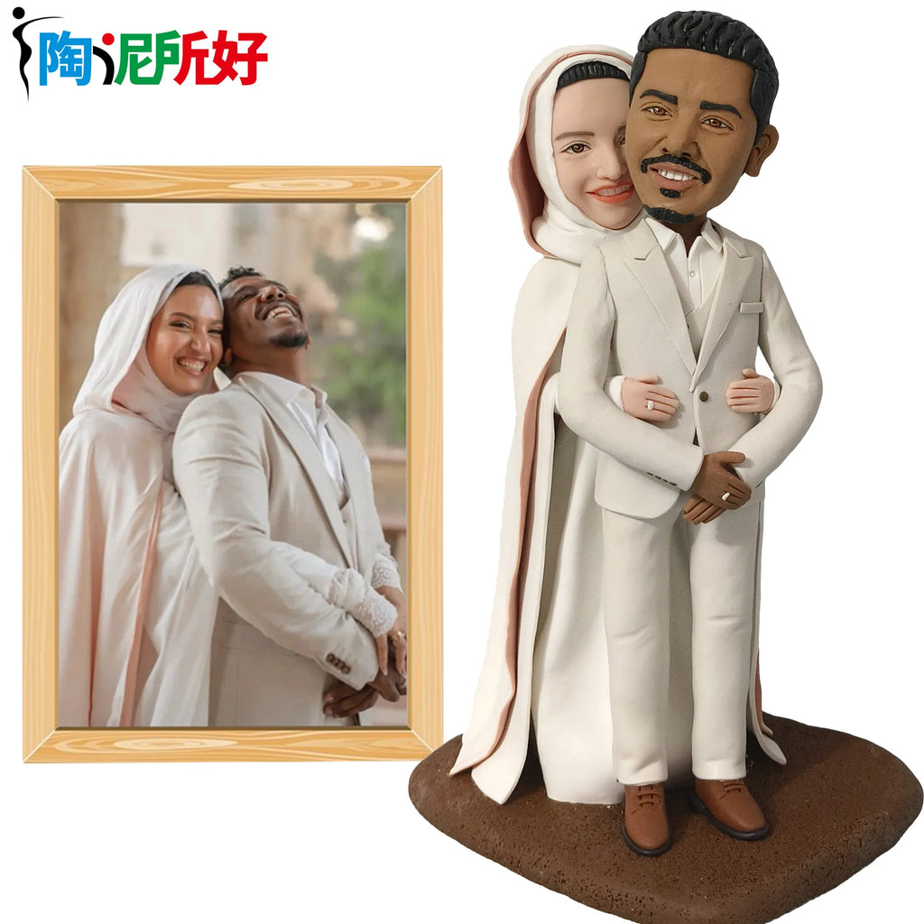 Custom Bobblehead Figurines,Full Body Customization Ai Figure,Personalized Clay Doll from Picture,Creative Gifts for Best Friend