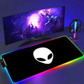 RGB Alienware Black Large Gaming Colorful Mouse Pad Luminescence Mousepad Keyboard Mat Table Desk Mat For Notebook Laptop Gamer