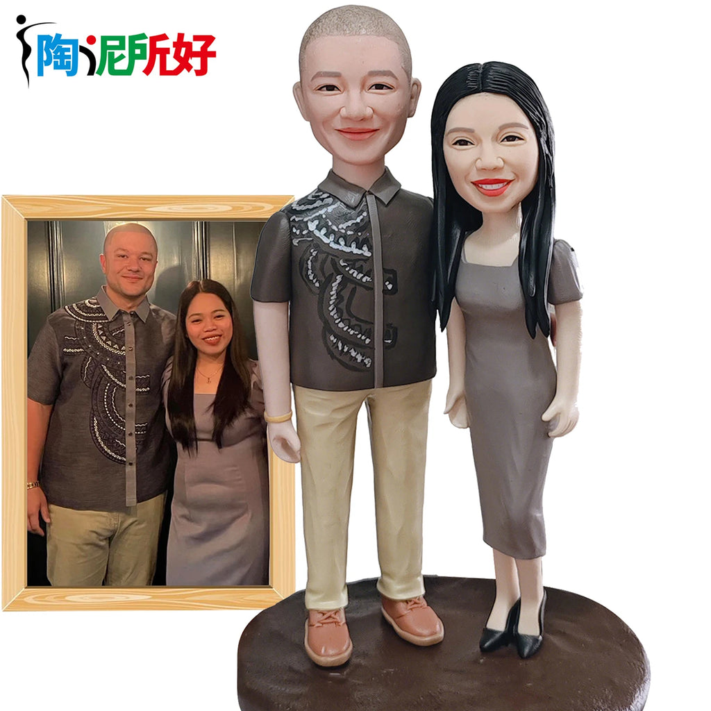 Custom Bobblehead Figurines,Full Body Customization Ai Figure,Personalized Clay Doll from Picture,Creative Gifts for Best Friend