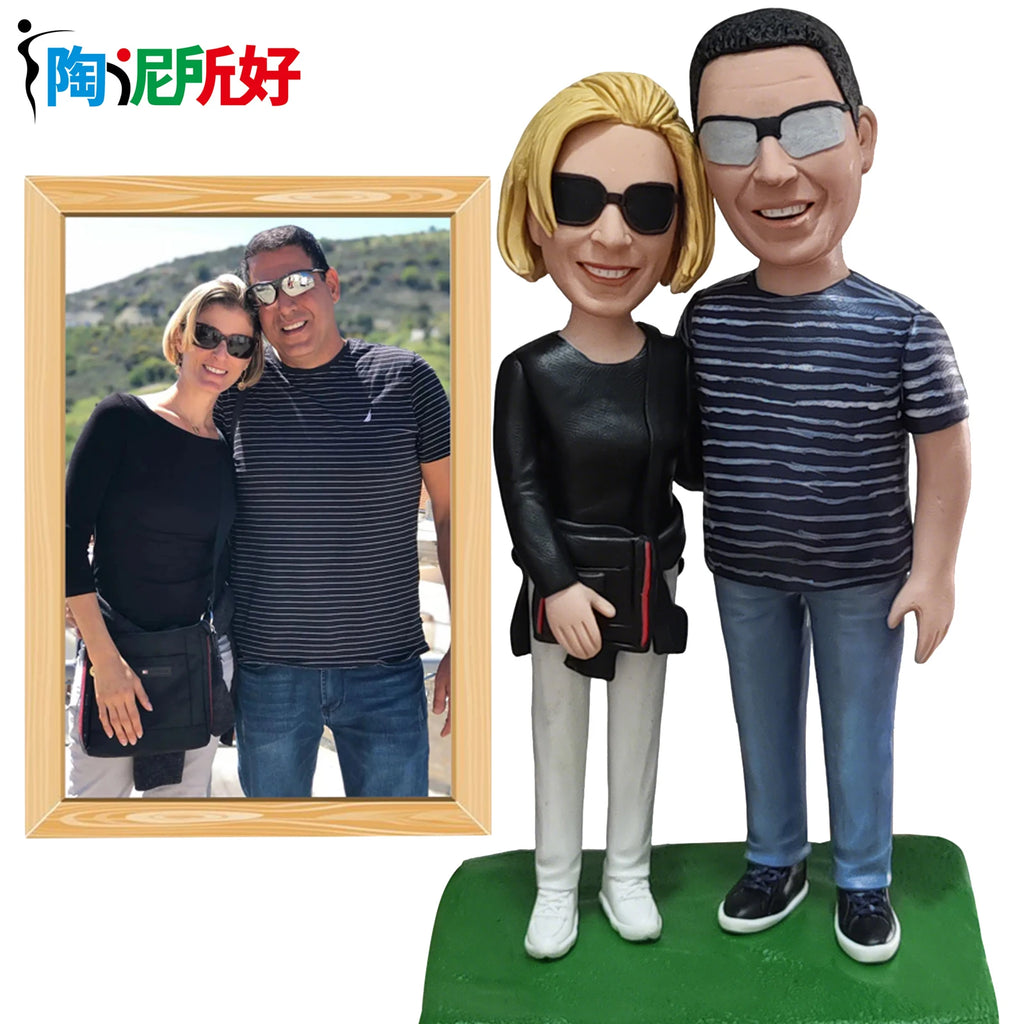 Custom Bobblehead Figurines,Full Body Customization Ai Figure,Personalized Clay Doll from Picture,Creative Gifts for Best Friend