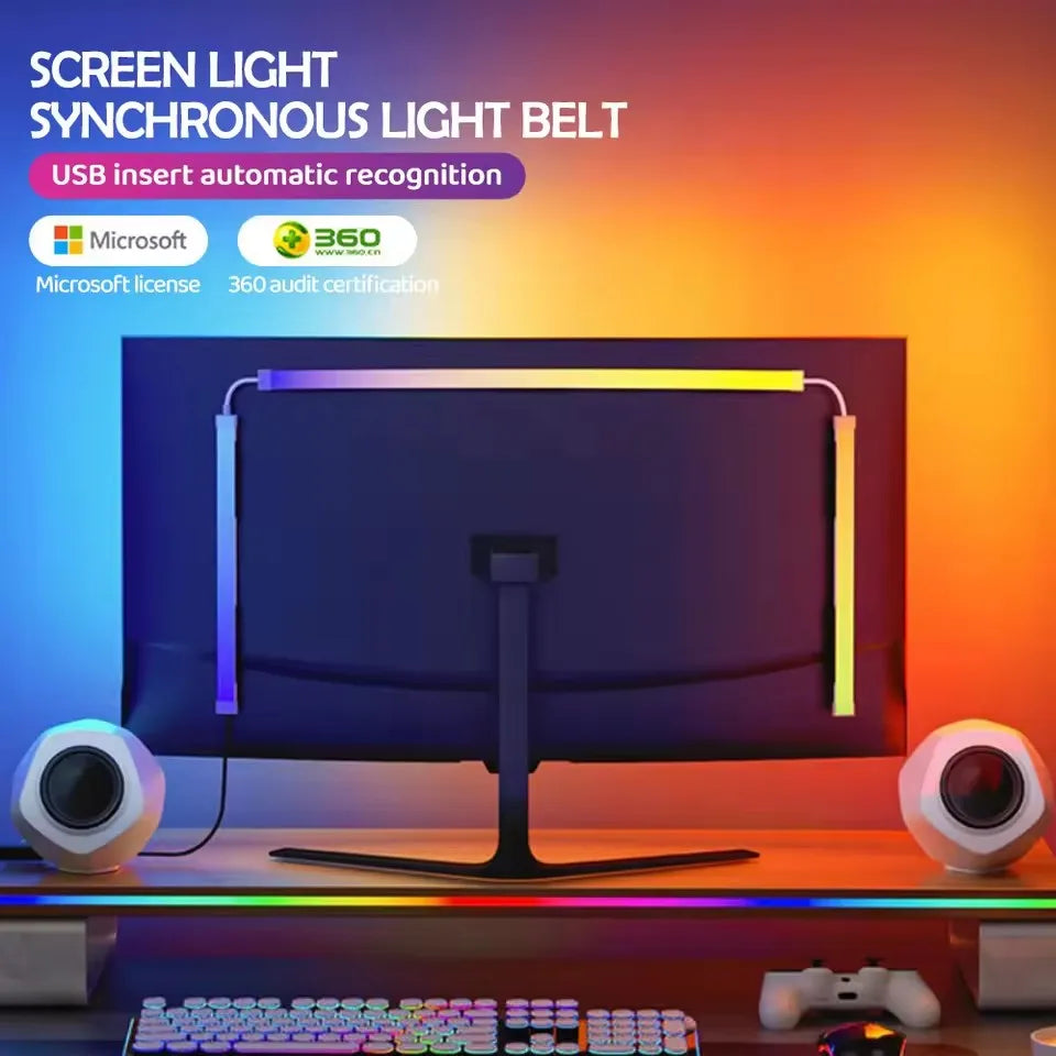 Rgb Gaming Ambient Light Strip Monitor Backlight Led Display Sync Pc Atmosphere Screen App Music Synchronized 5V Smart Led Tape