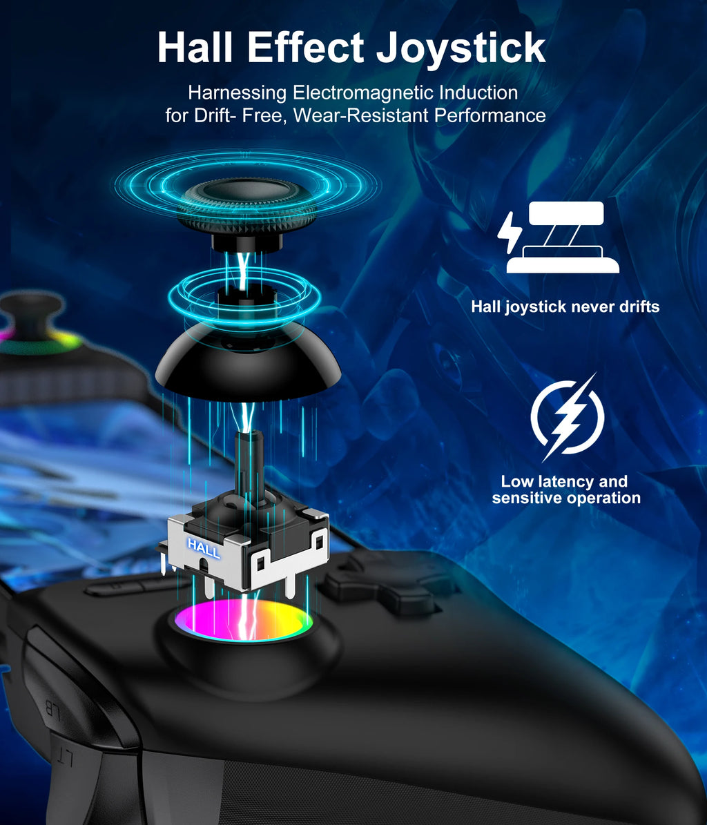 BEBONCOOL MC200 Mobile Phone Hall Effect Controller Type-C Gamepad Stretching Handle Stick Android iOS XBOX Cloud Game Joystick
