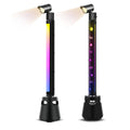 2PCS Smart LED Light Bar Bluetooth Connect Music Sync Rhythm RGB Lamp for Christmas Party GamingRoom Bedroom Lighting Atmosphere